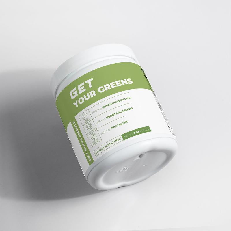 GET YOUR GREENS - Organic Plant-Based Supplement for Healthier Lifestyle