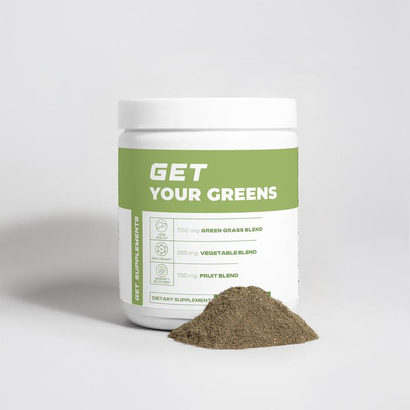 GET YOUR GREENS - Organic Plant-Based Supplement for Healthier Lifestyle