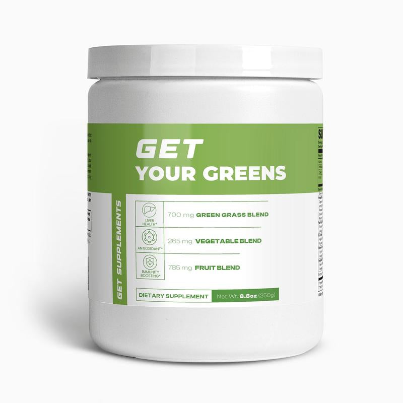 GET YOUR GREENS - Organic Plant-Based Supplement for Healthier Lifestyle