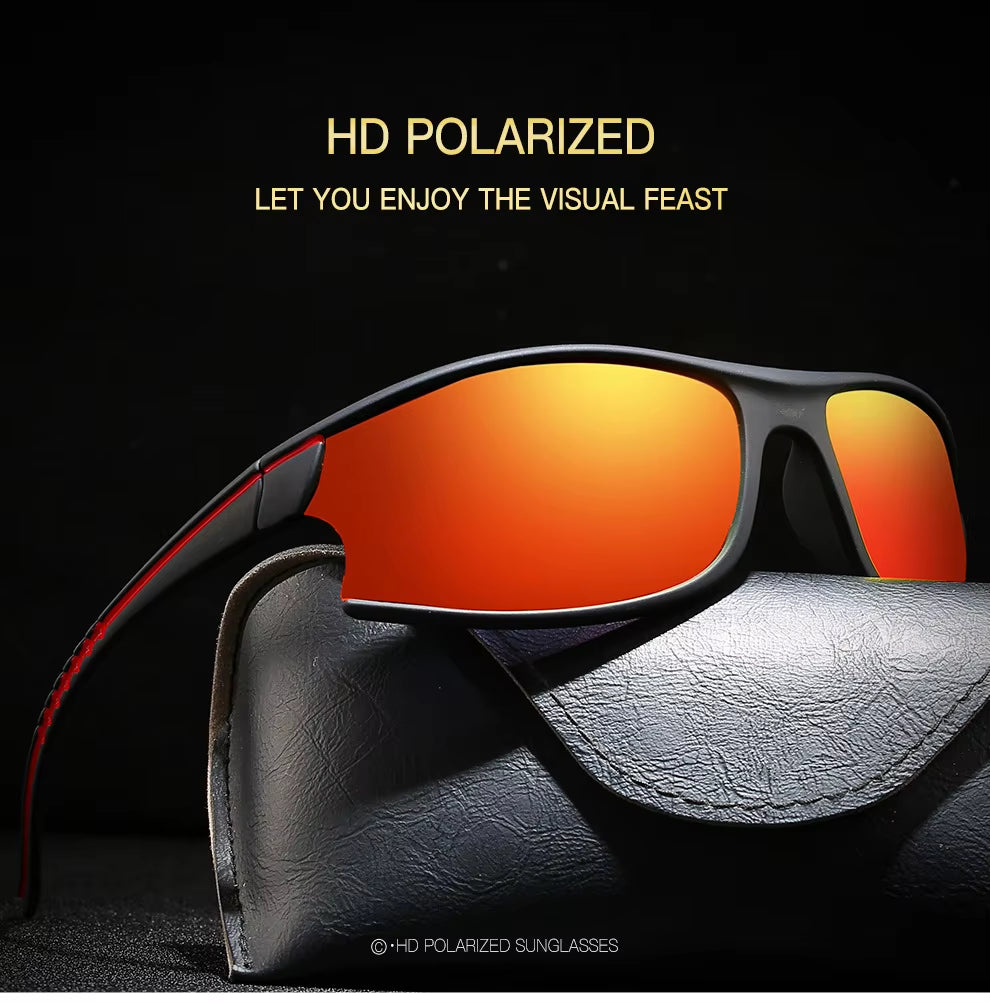 Men'S Polarized Sunglasses Sports Sunglasses Dustproof Glasses Cycling Glasses to the Spot Motorcycle Running Fishing